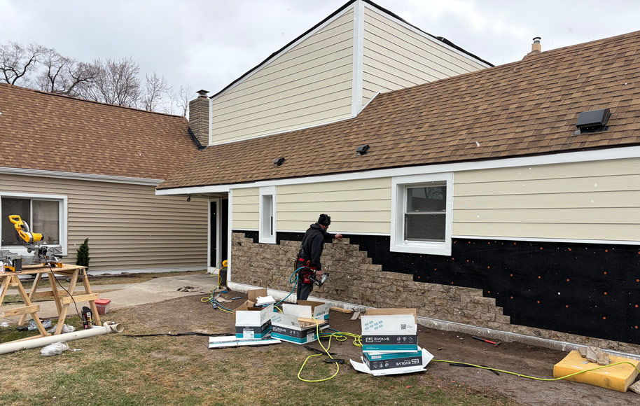 New siding on Church in Sterling Heights, Michigan