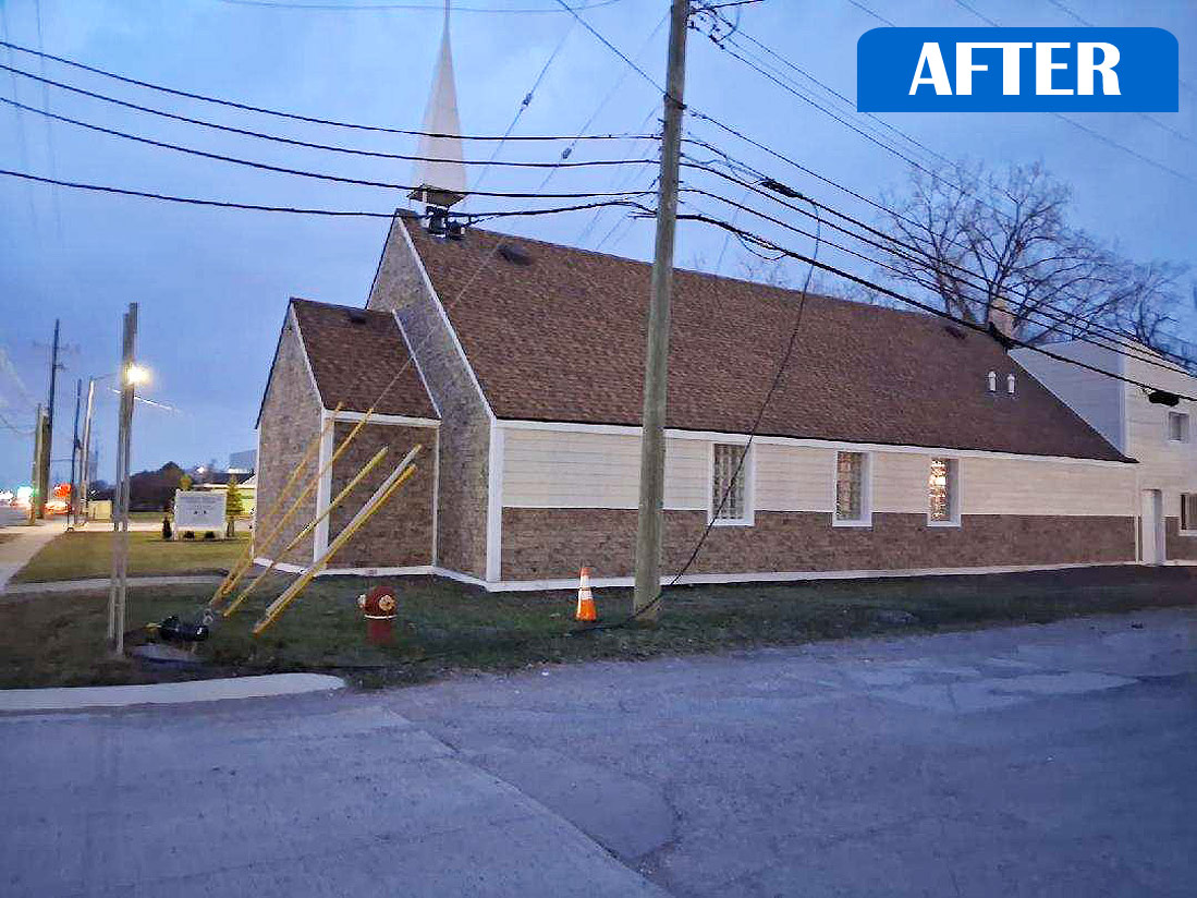 New roof project completed in of home in St. Clair Shores, Michigan